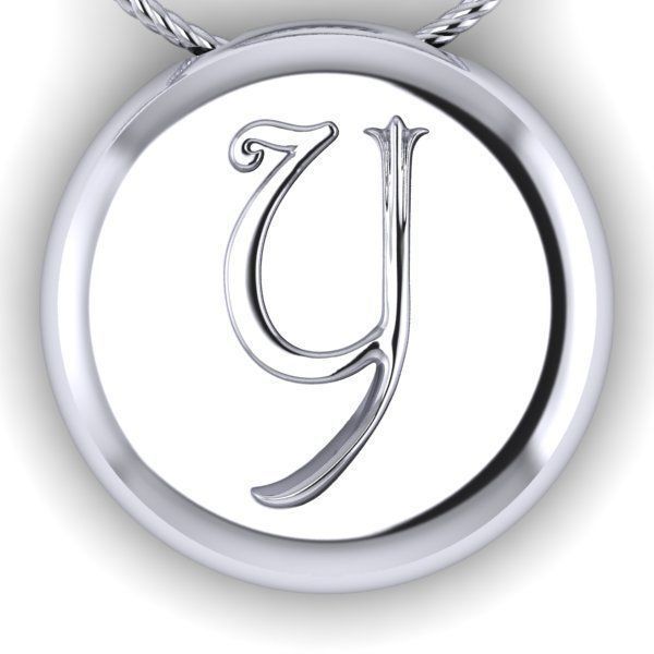 Alphabet Latin Y 3D print model_23