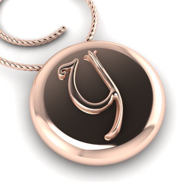 Alphabet Latin Y 3D print model_2