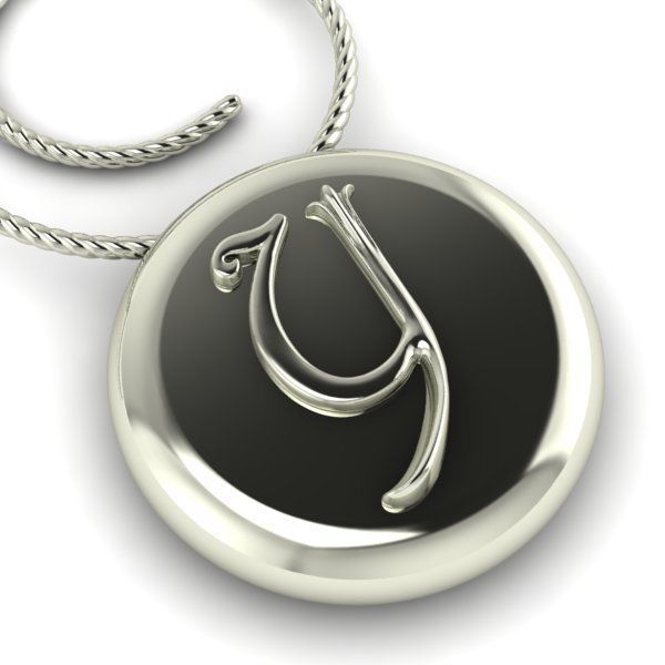 Alphabet Latin Y 3D print model_3