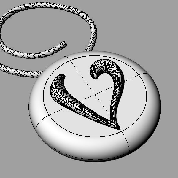 Alphabet Latin V 3D print model_1