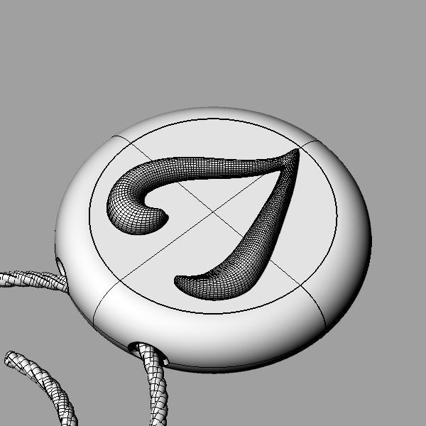 Alphabet Latin V 3D print model_21