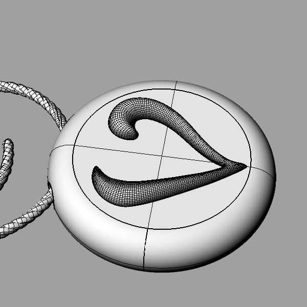 Alphabet Latin V 3D print model_22