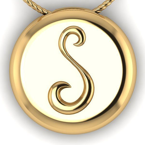 Alphabet Latin S 3D print model_26