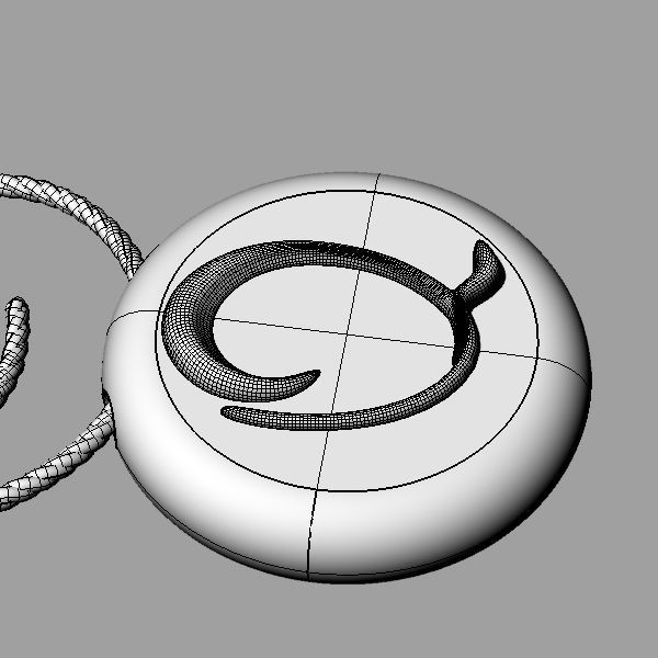 Alphabet Latin Q 3D print model_22