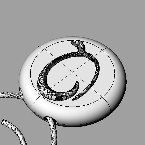 Alphabet Latin Q 3D print model_21