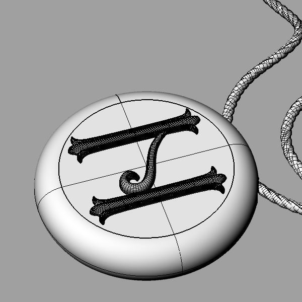 Alphabet Latin N 3D print model_18