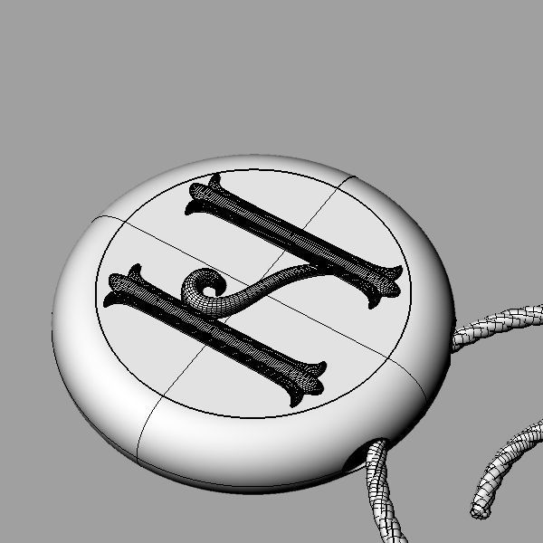 Alphabet Latin N 3D print model_19