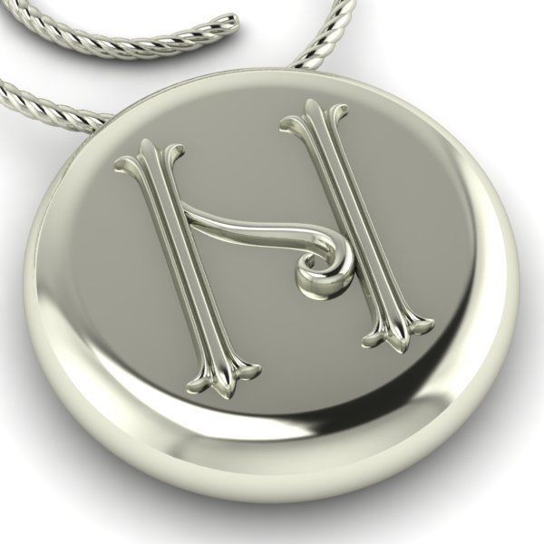 Alphabet Latin N 3D print model_3