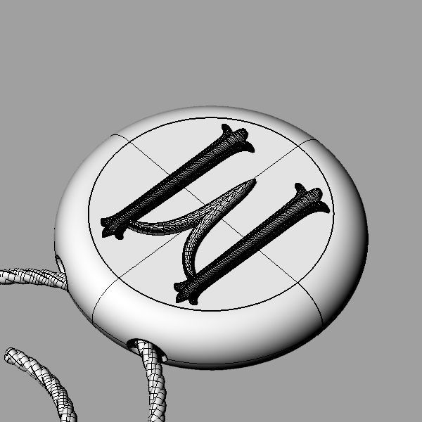 Alphabet Latin M 3D print model_21