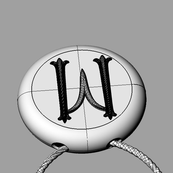 Alphabet Latin M 3D print model_20