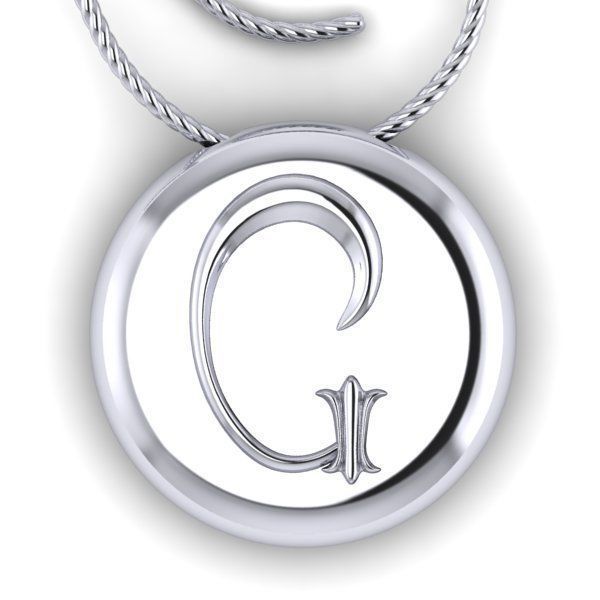 Alphabet Latin G 3D print model_23