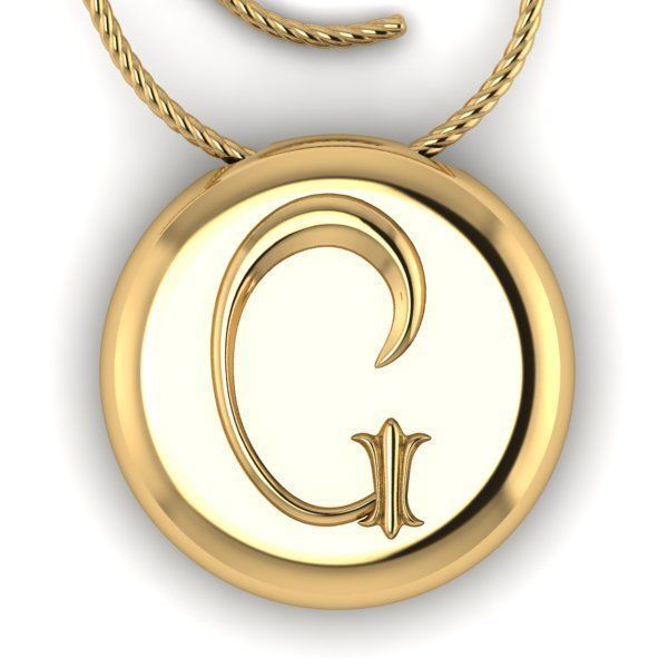 Alphabet Latin G 3D print model_26