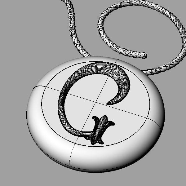 Alphabet Latin G 3D print model_17