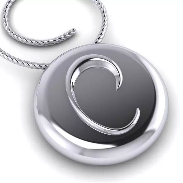 Alphabet Latin C 3D print model_0