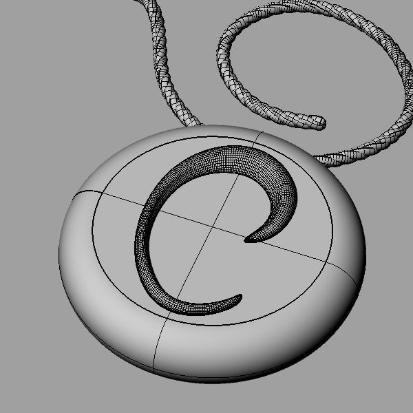 Alphabet Latin C 3D print model_17