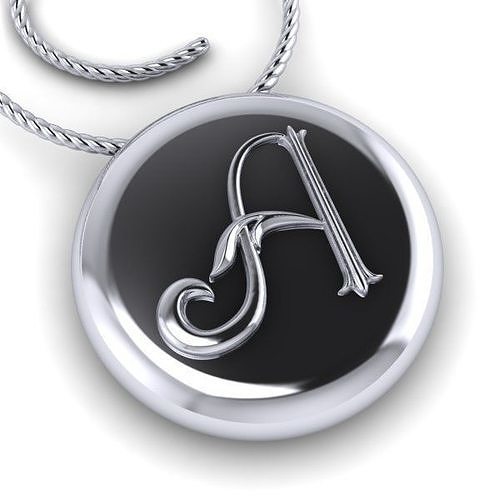 Alphabet Latin A 3D print model