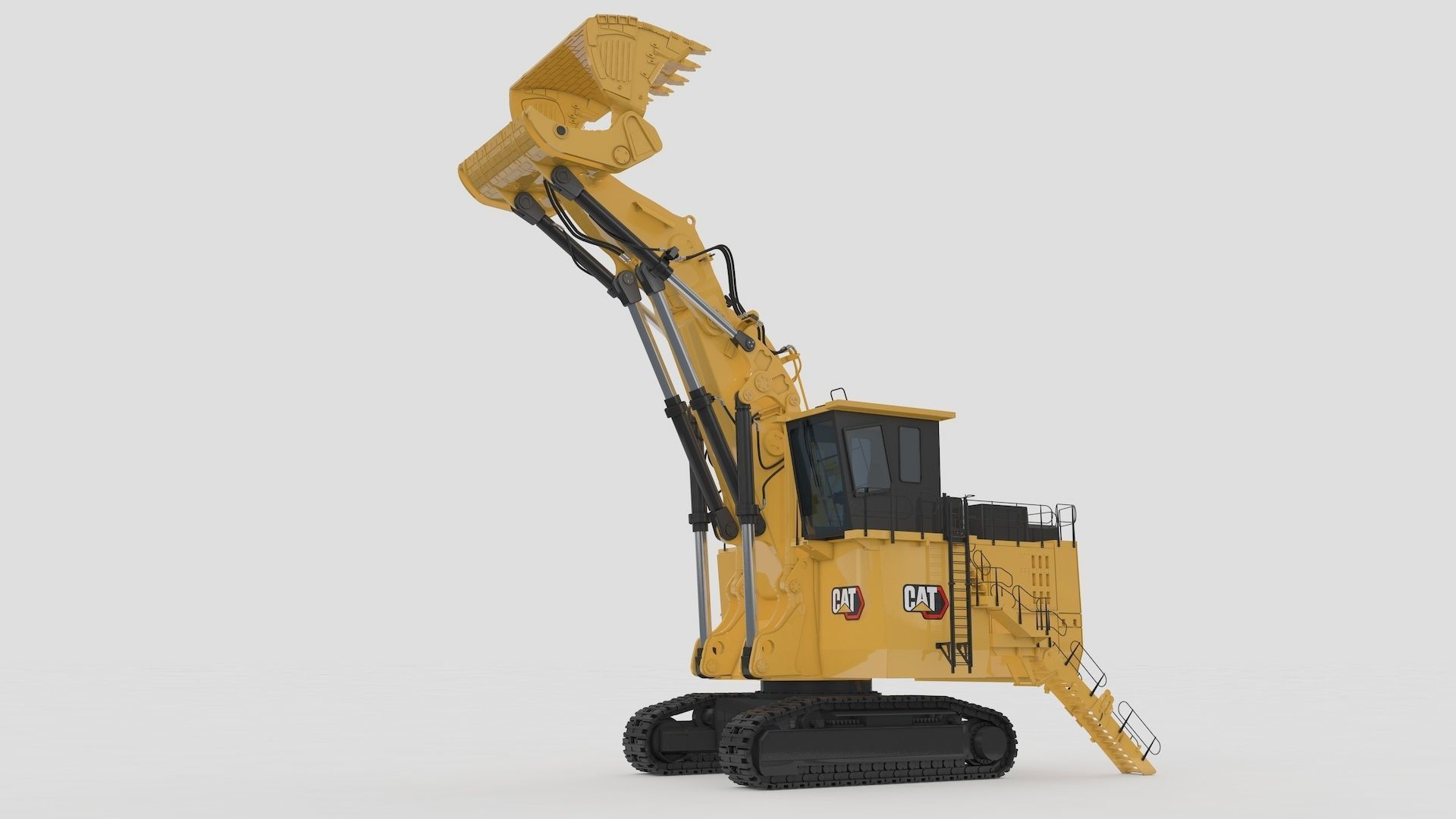 Mining Shovel Excavator 3D model_29