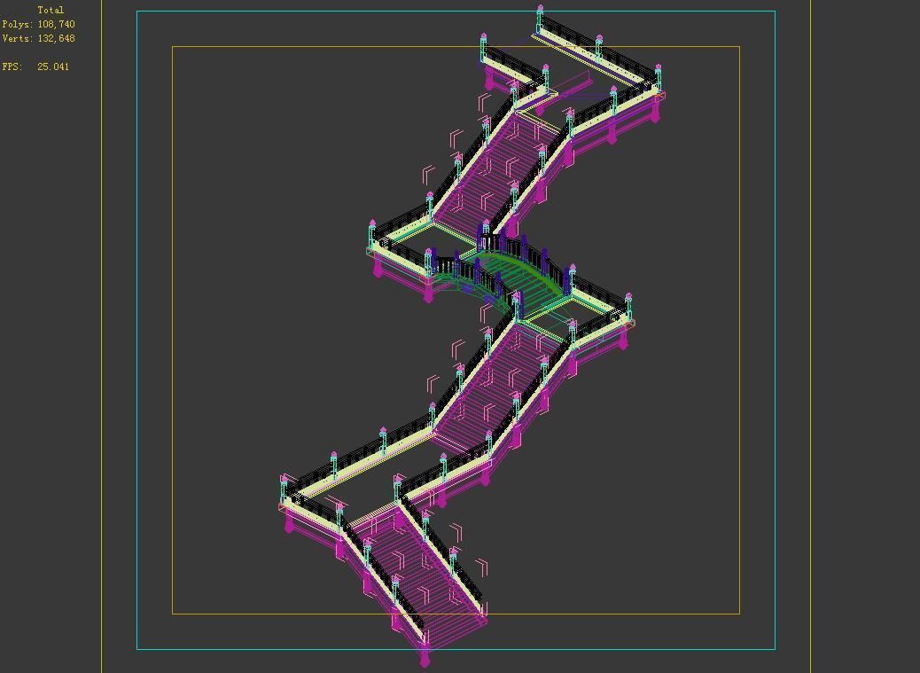 Temple Palace-Tiangong Pavement 03 3D model_3