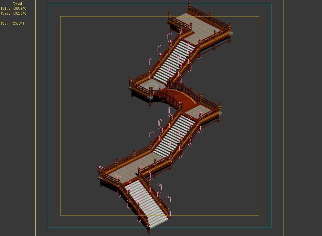 Temple Palace-Tiangong Pavement 03 3D model_4