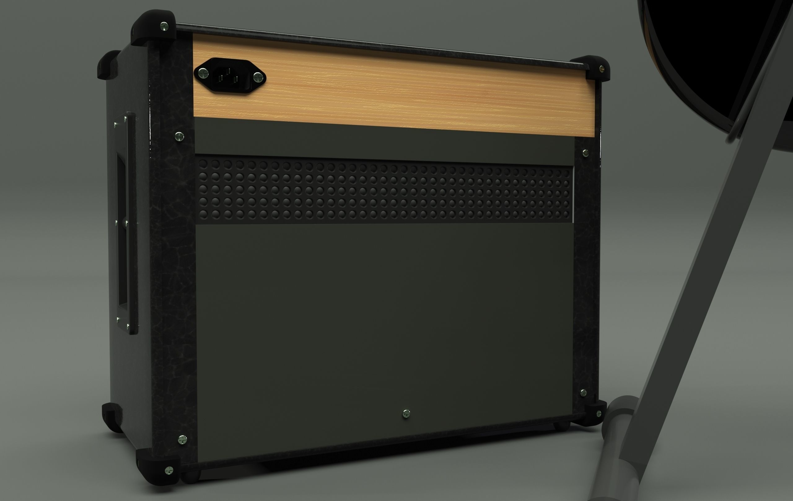 Fender Guitar and Amplifier 3D model_7