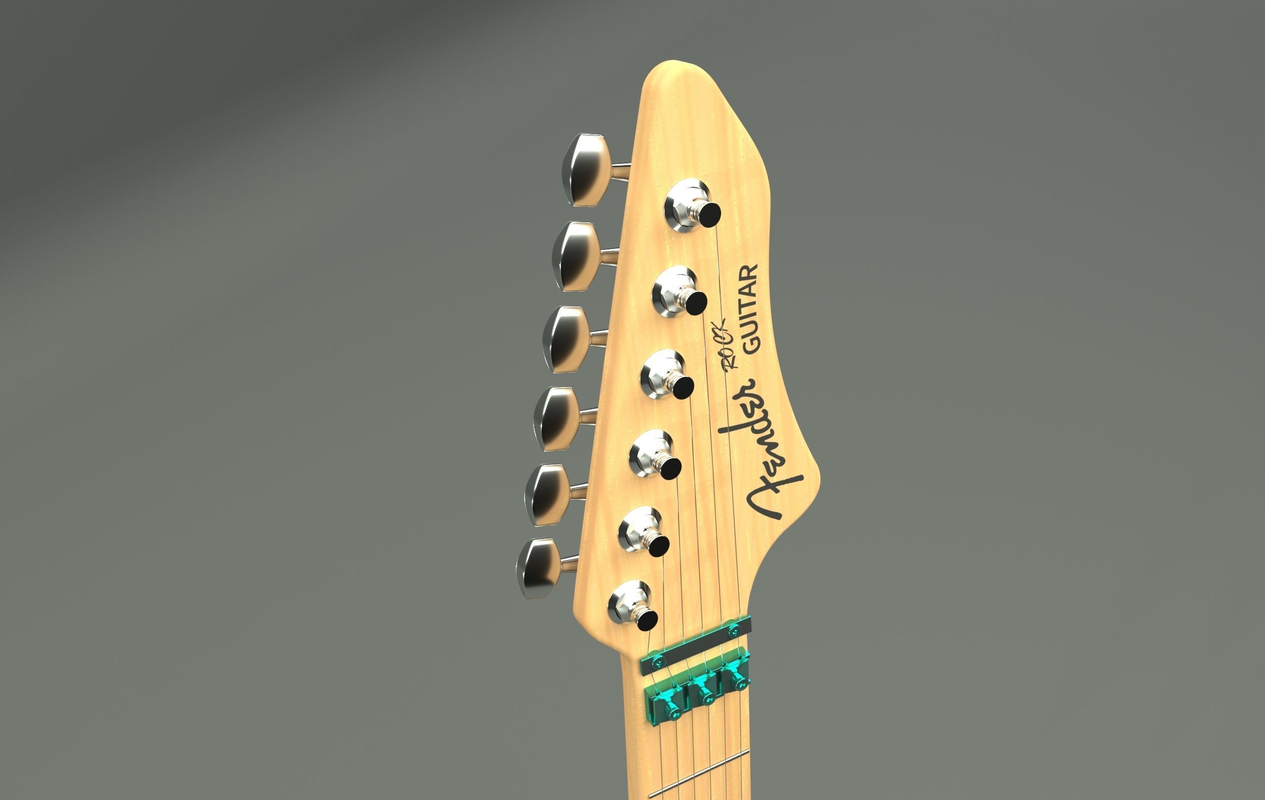 Fender Guitar and Amplifier 3D model_10