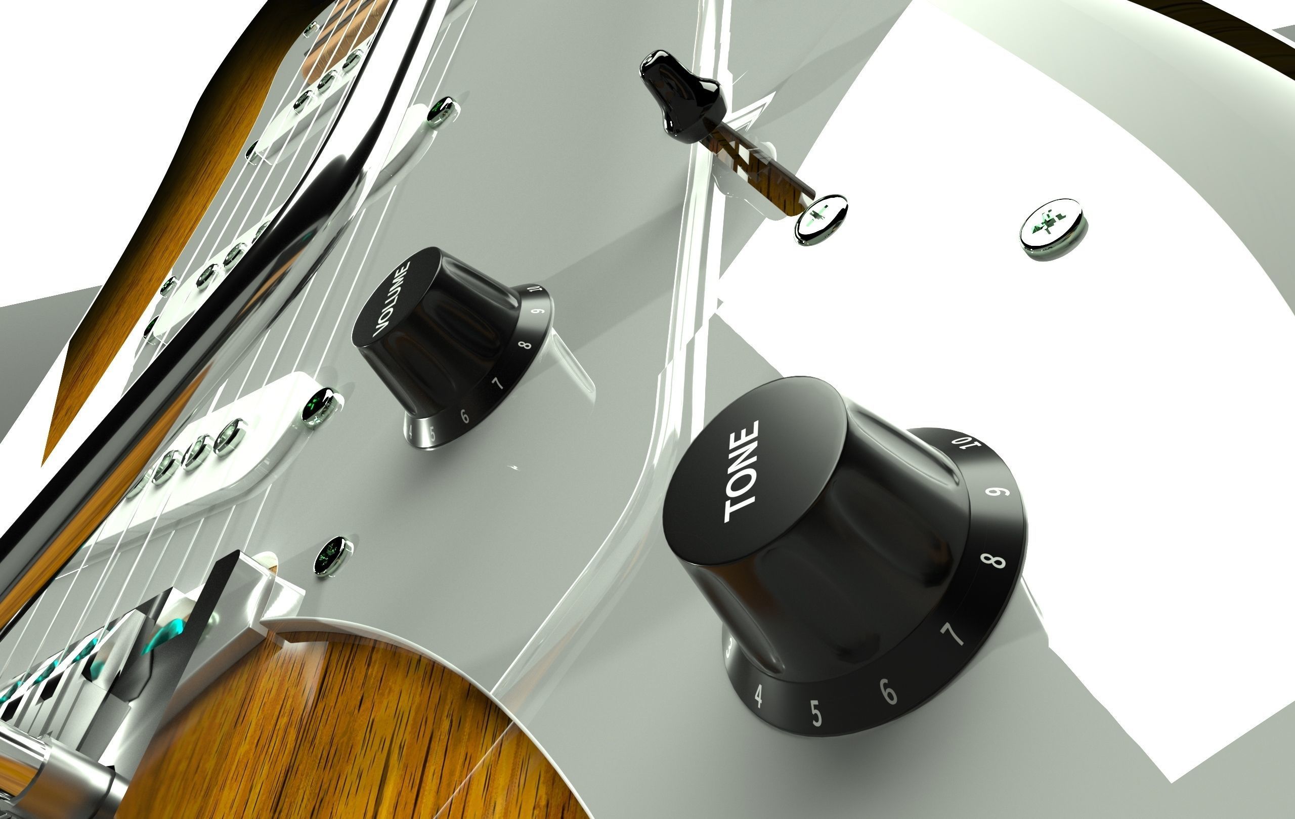 Fender Guitar and Amplifier 3D model_8