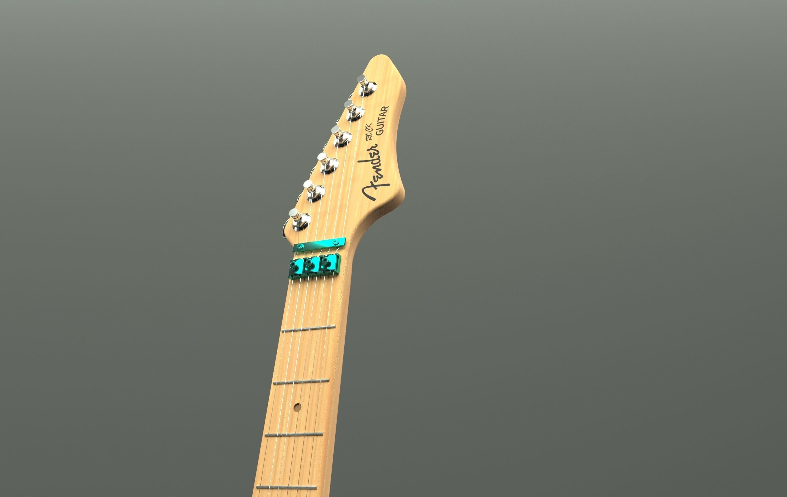 Fender Guitar and Amplifier 3D model_9