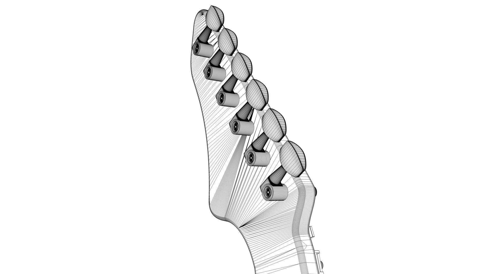 Fender Guitar and Amplifier 3D model_23