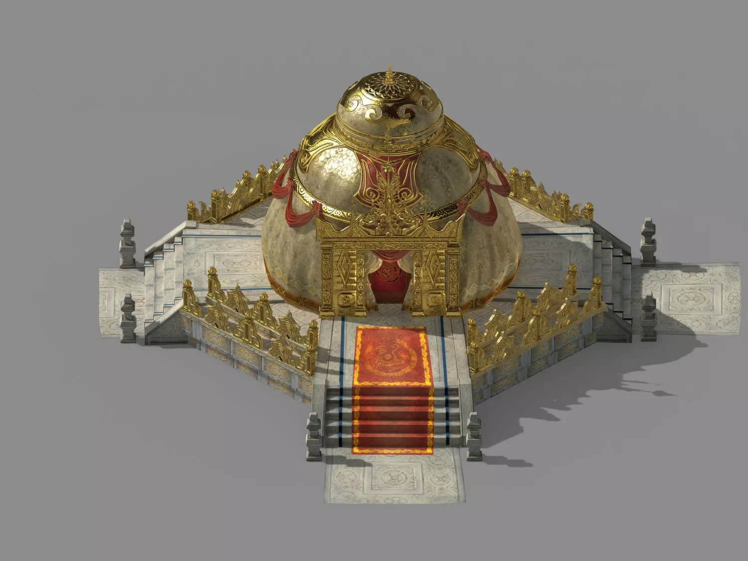 Temple Palace-Tiangong Tent 01 3D model_0