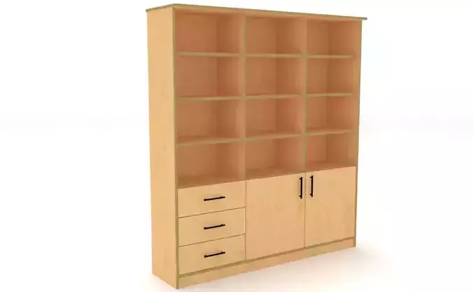 bookshelf 3 cover2 drawer3 plywood