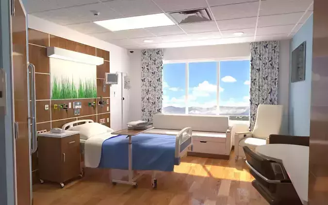 Patient Room 3D model