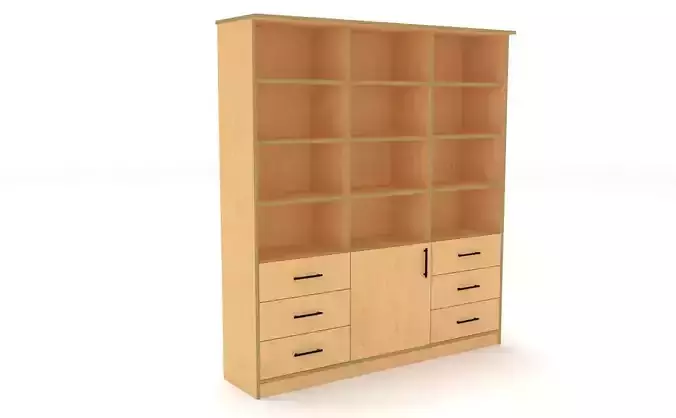 bookshelf 3 cover1 drawer6 plywood