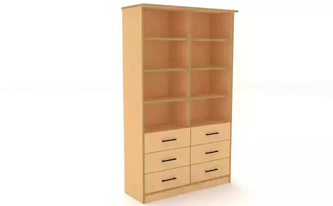 bookshelf 2 drawer6 plywood