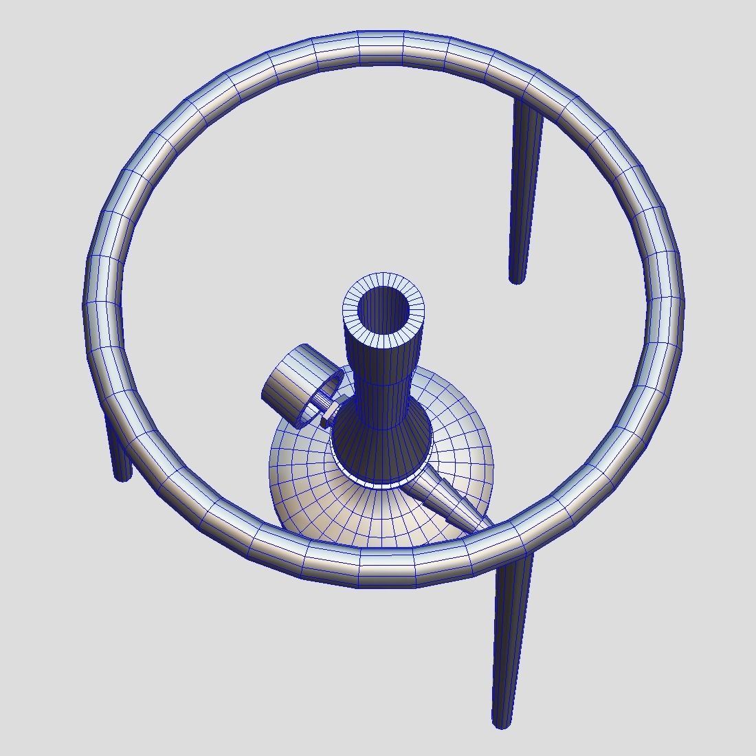 Bunsen Burner Low-poly 3D model_7