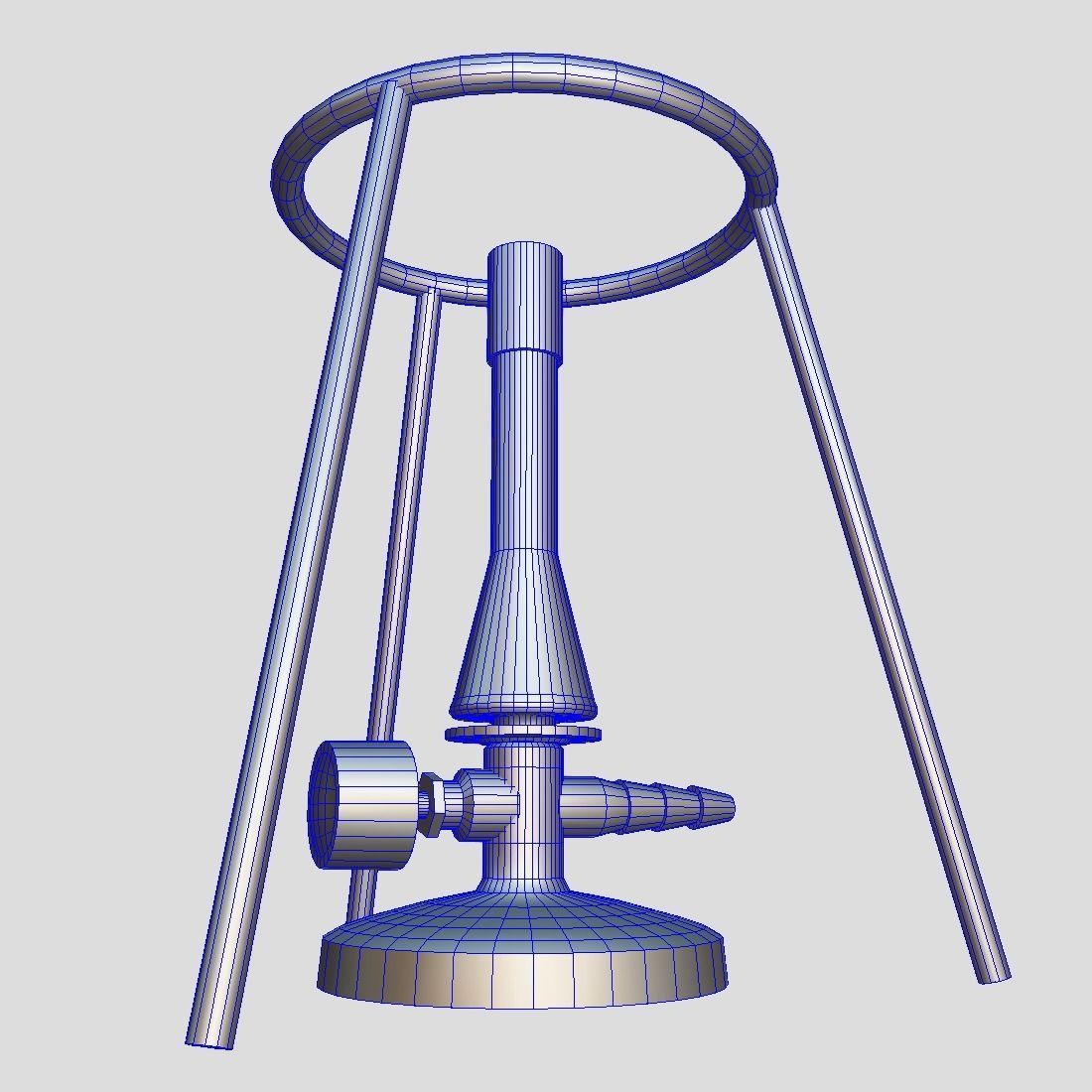 Bunsen Burner Low-poly 3D model_11