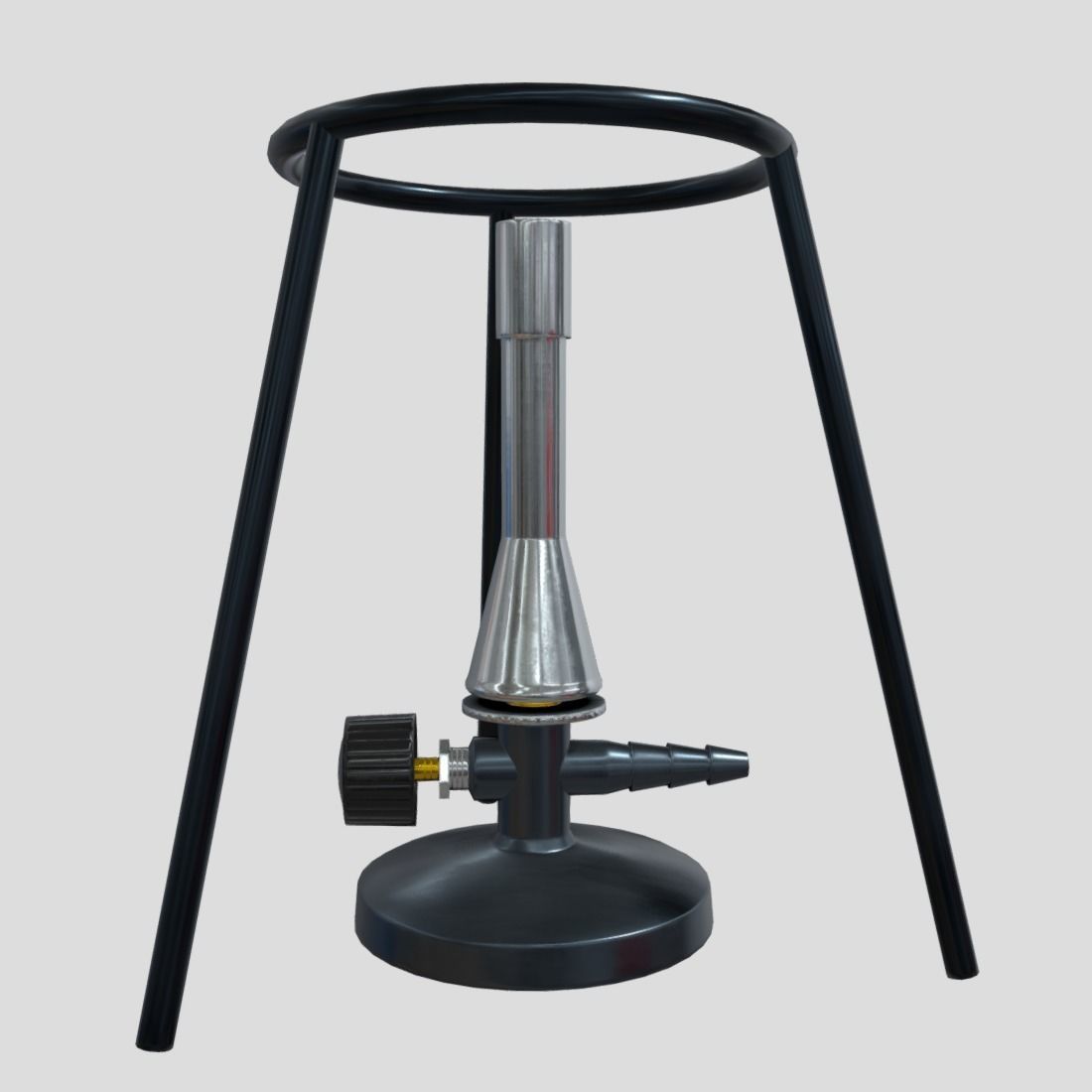Bunsen Burner Low-poly 3D model_2