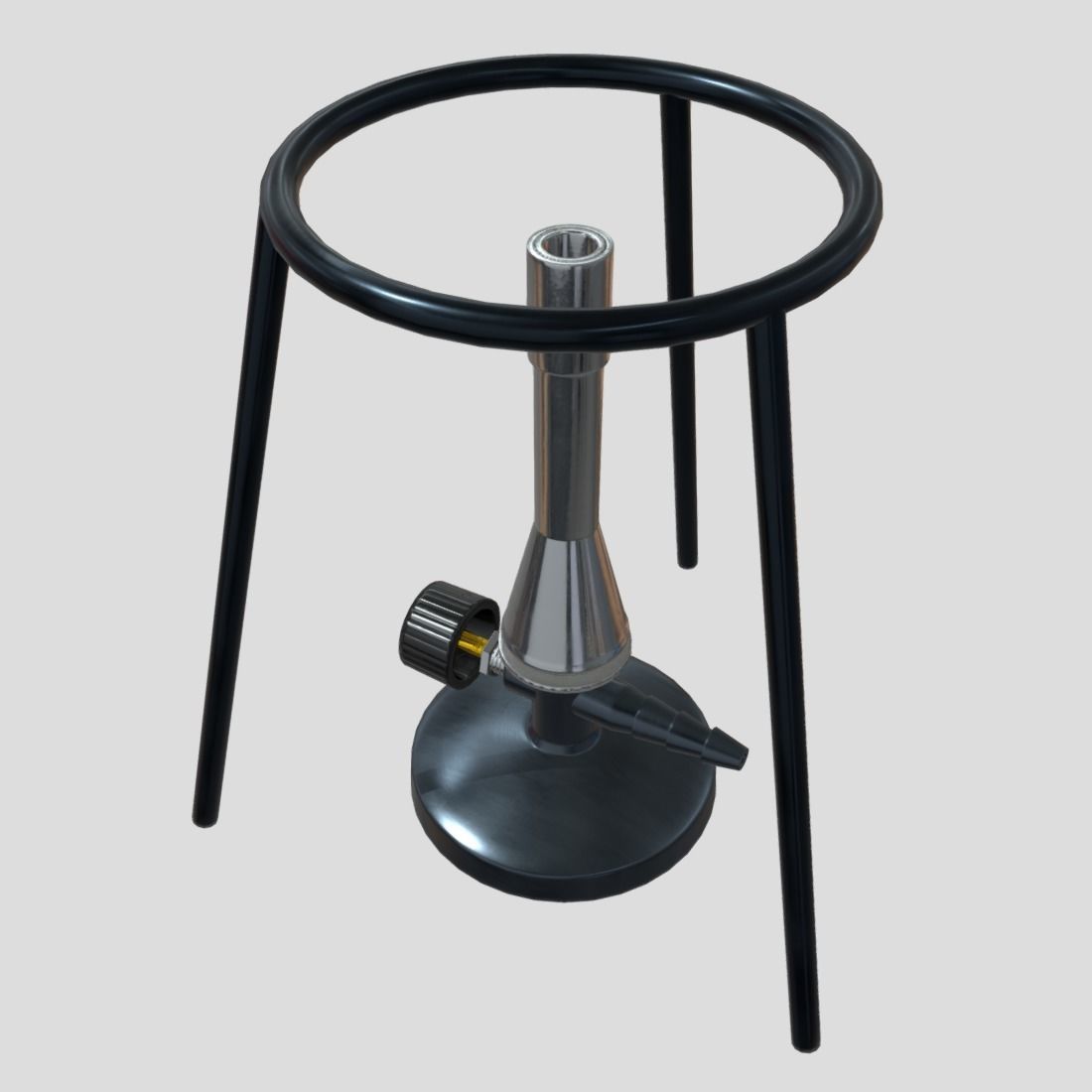 Bunsen Burner Low-poly 3D model_4