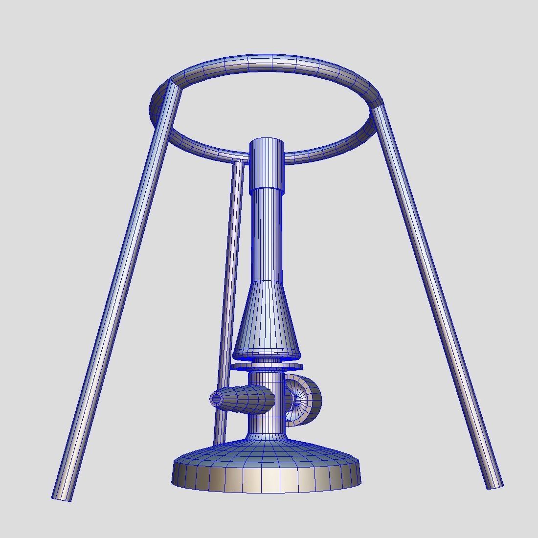 Bunsen Burner Low-poly 3D model_9