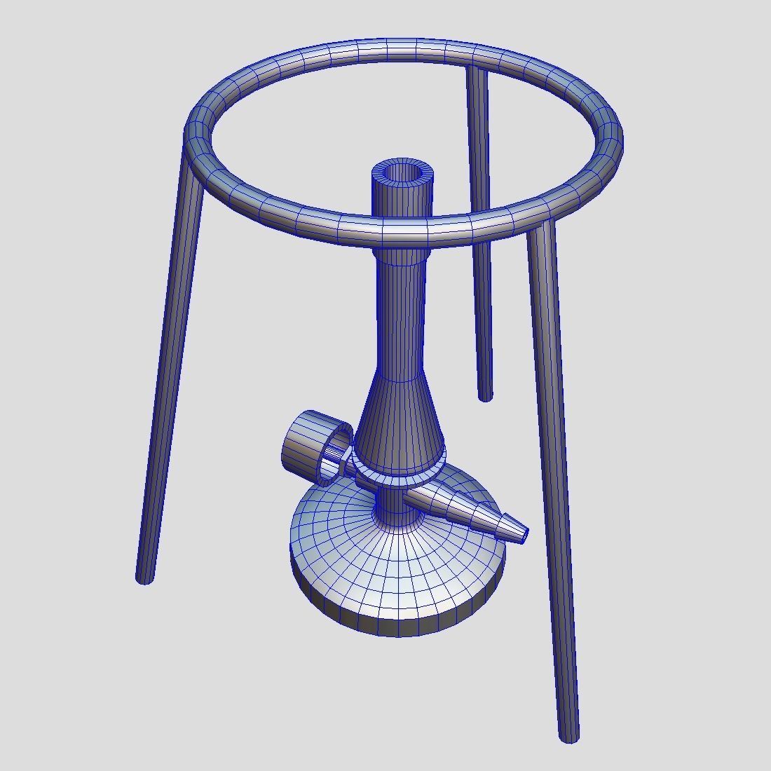 Bunsen Burner Low-poly 3D model_5