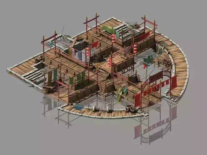 Song Dynasty-Silk Workshop-Central Dyeing Pond