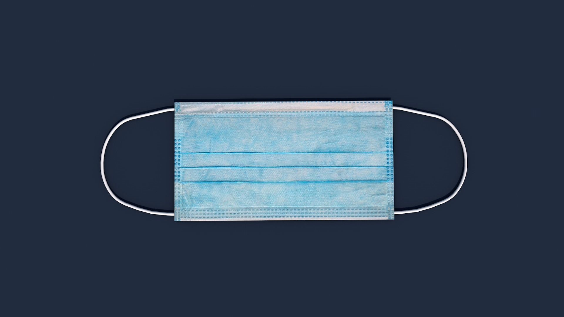 Protective Face Mask - Surgical Mask Low-poly 3D model_3