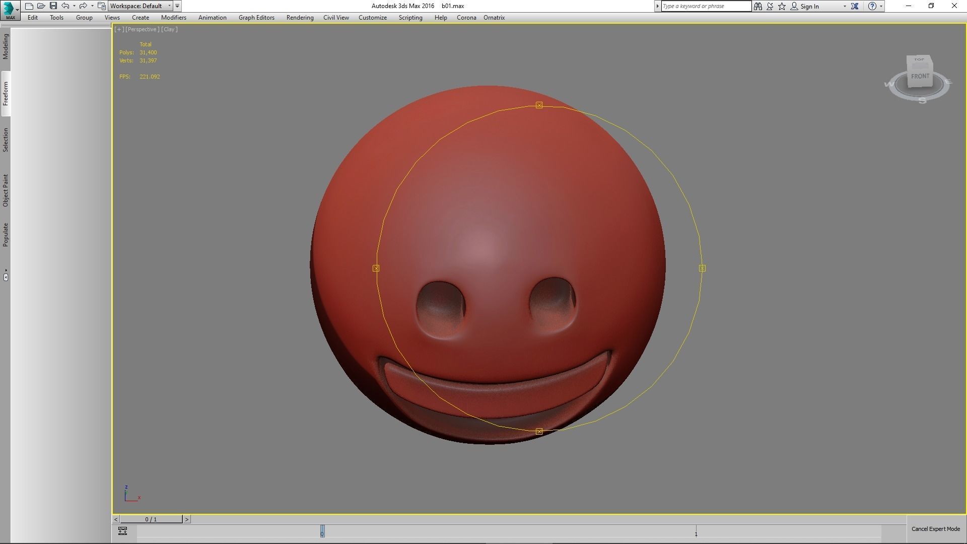 Emoji Grinning Face 3D model_51