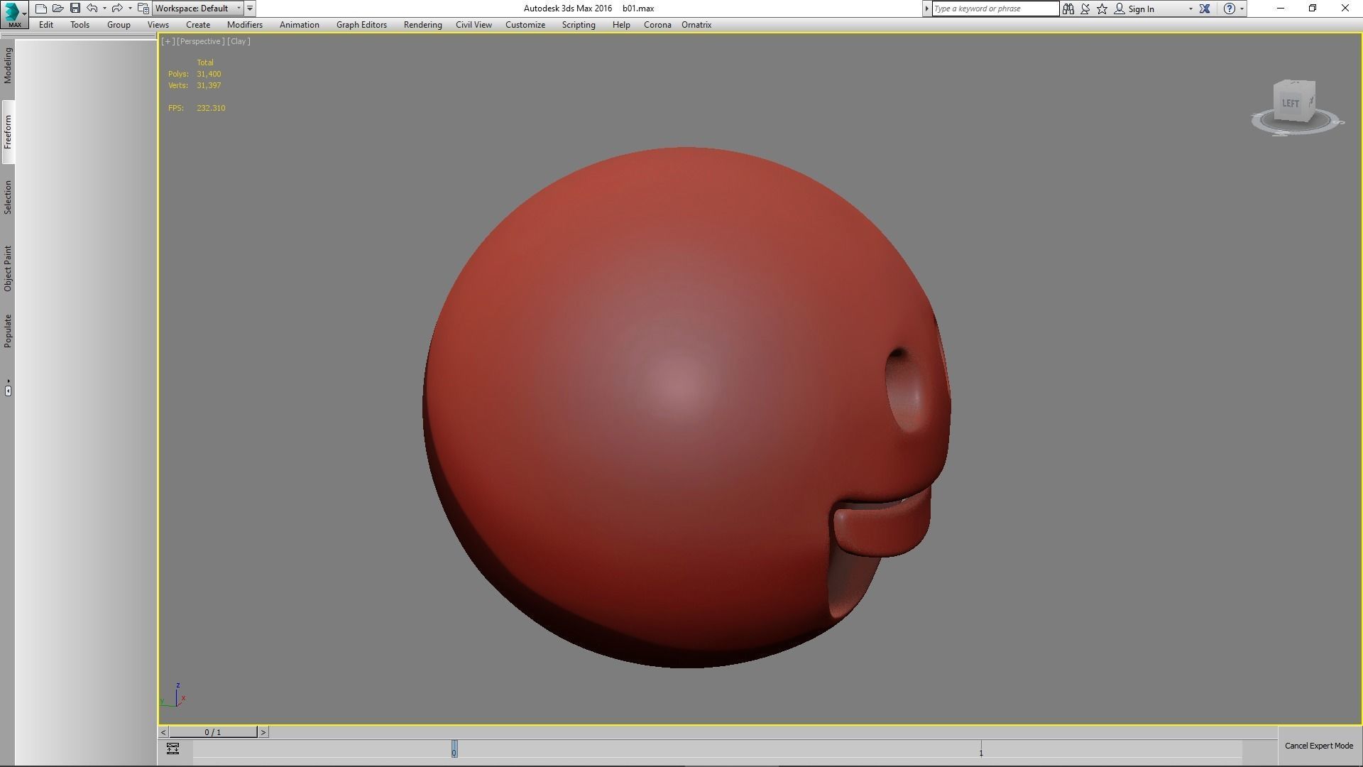 Emoji Grinning Face 3D model_53
