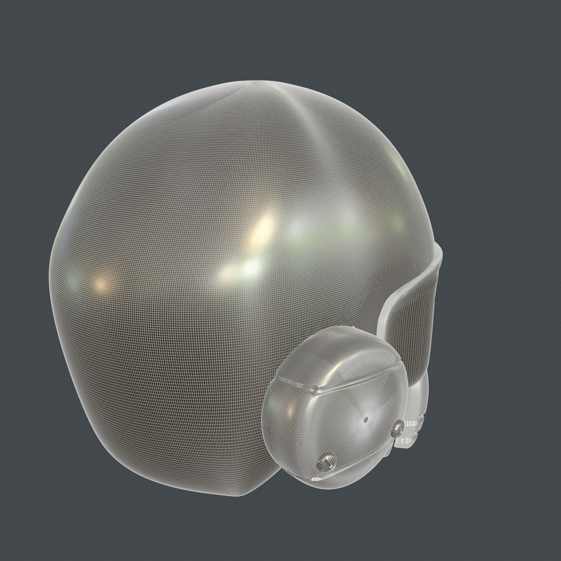 helmet high poly sculpt 3d printable 3D model_6
