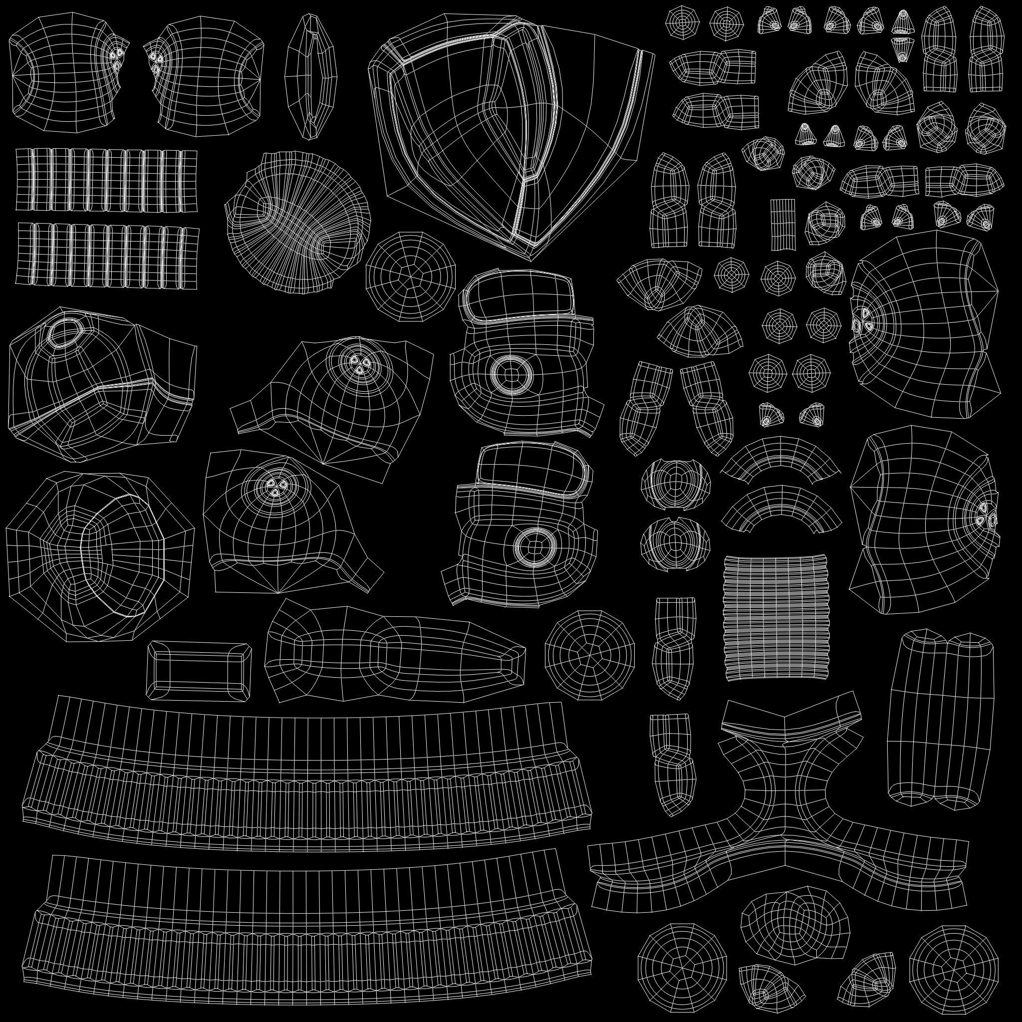 Chain Wheel Robot Model Low-poly 3D model_15