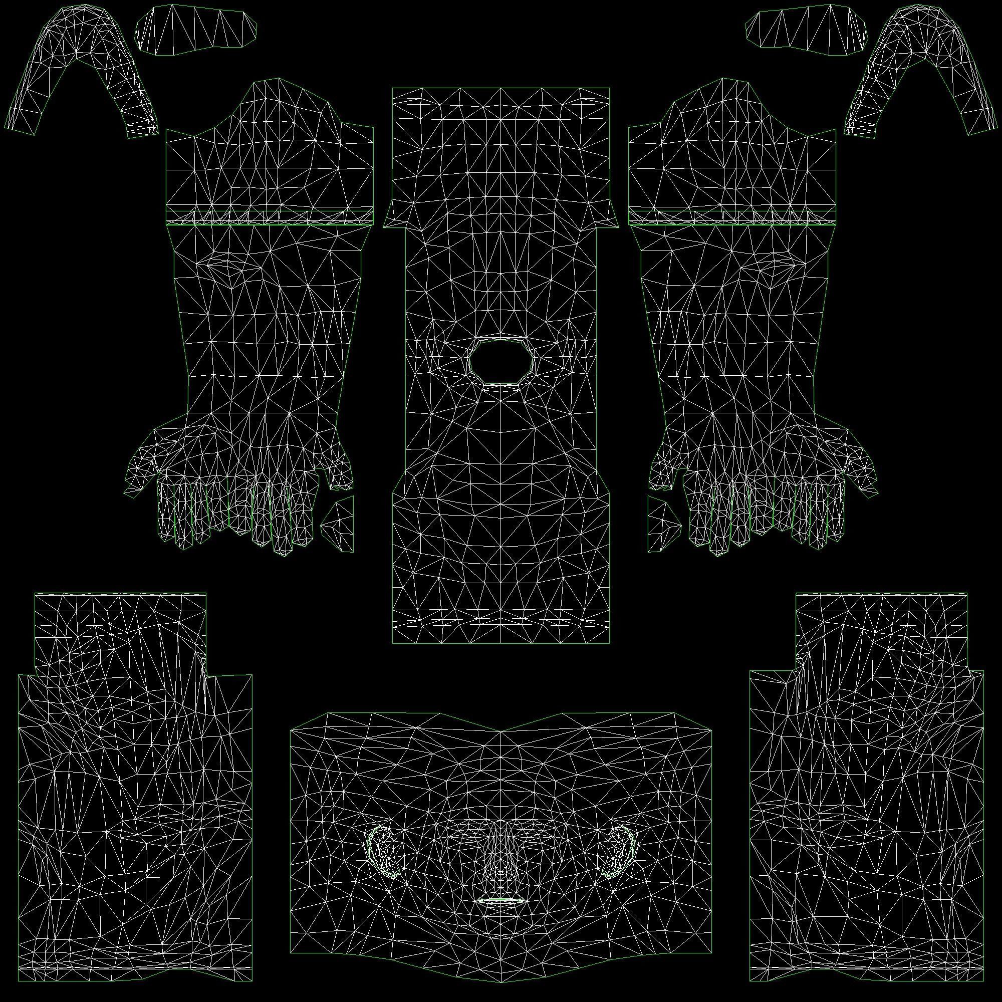 MAN 1 in shirt and pants Low-poly 3D model_16