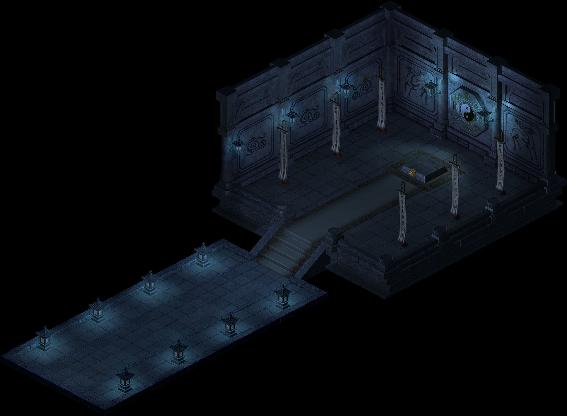 Tang Dynasty-Tomb-Indoor 3D model_1