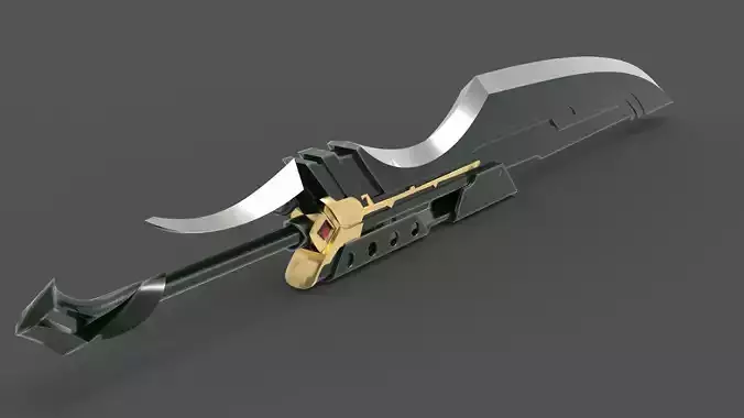 Samira s sword 3D Print Model from League of Legends 3D print model