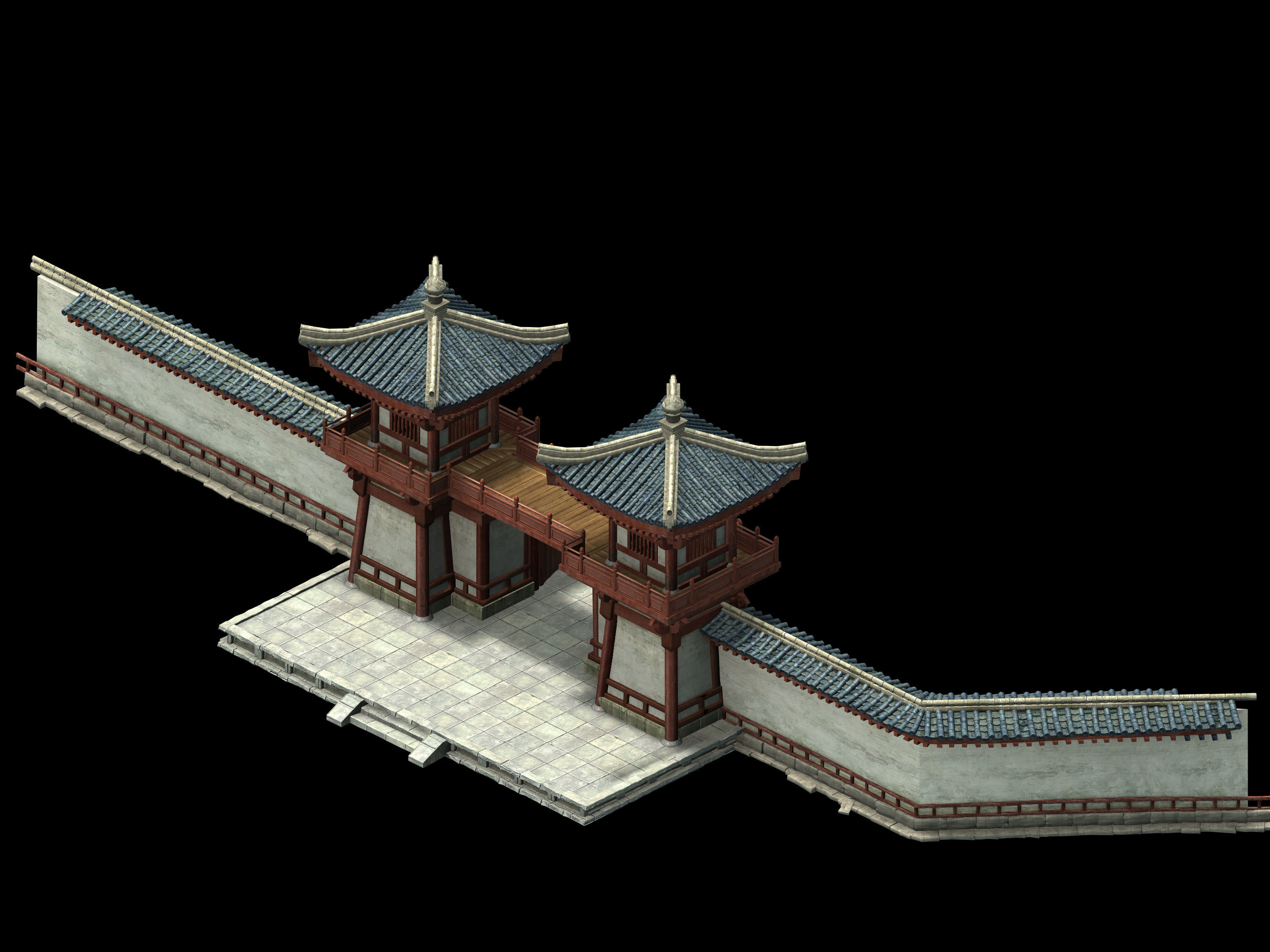 Tang-Street-Gate Building 78 3D model_1