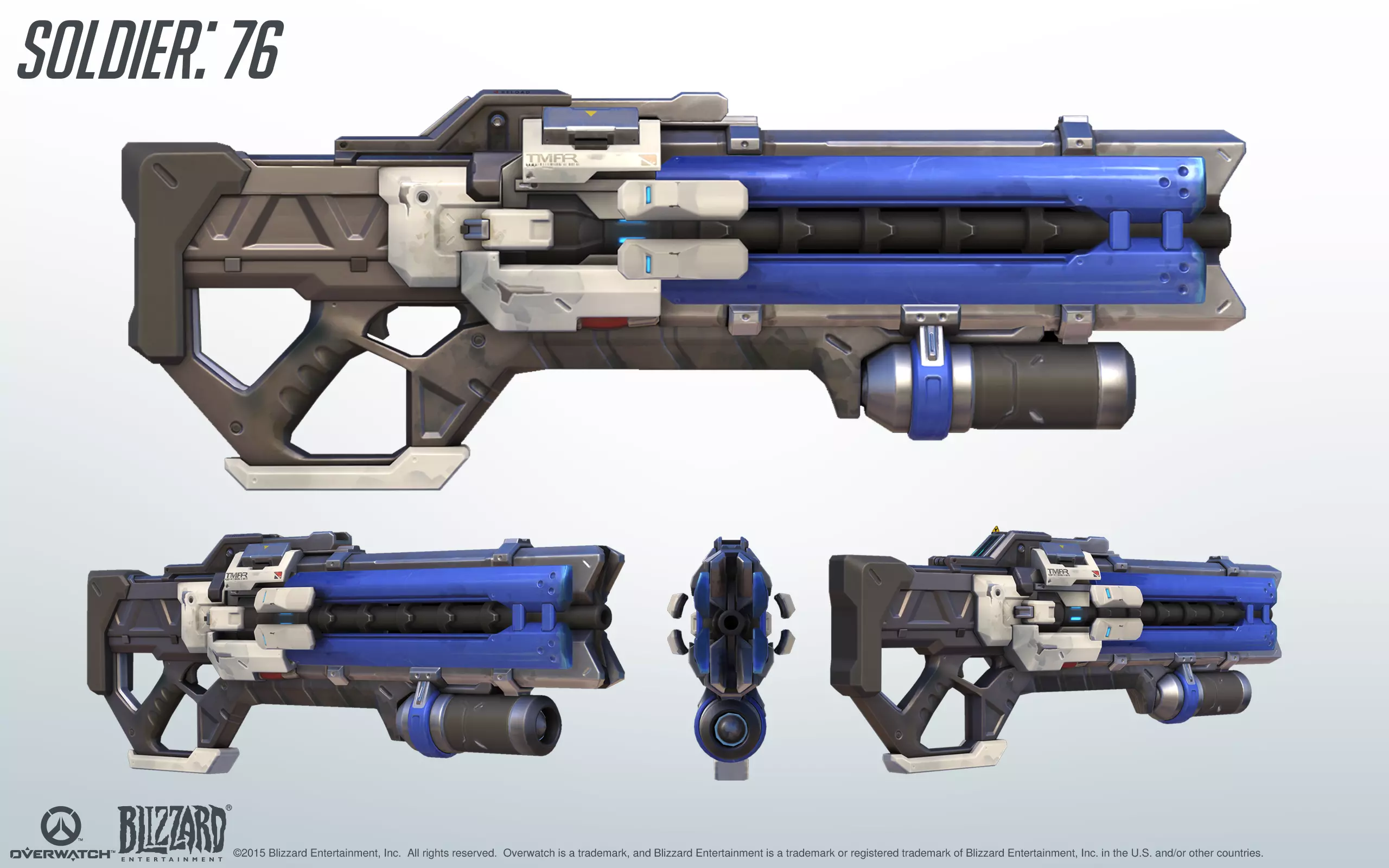 Soldier 76 Heavy Pulse Rifle 3D Model - Overwatch 3D print model